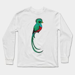 Birdorable Resplendent Quetzal Long Sleeve T-Shirt